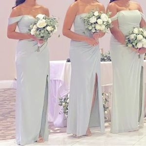 AZAZIE Bridesmaids Sage Green dress